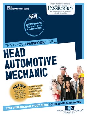 cover image of Head Automotive Mechanic (V)